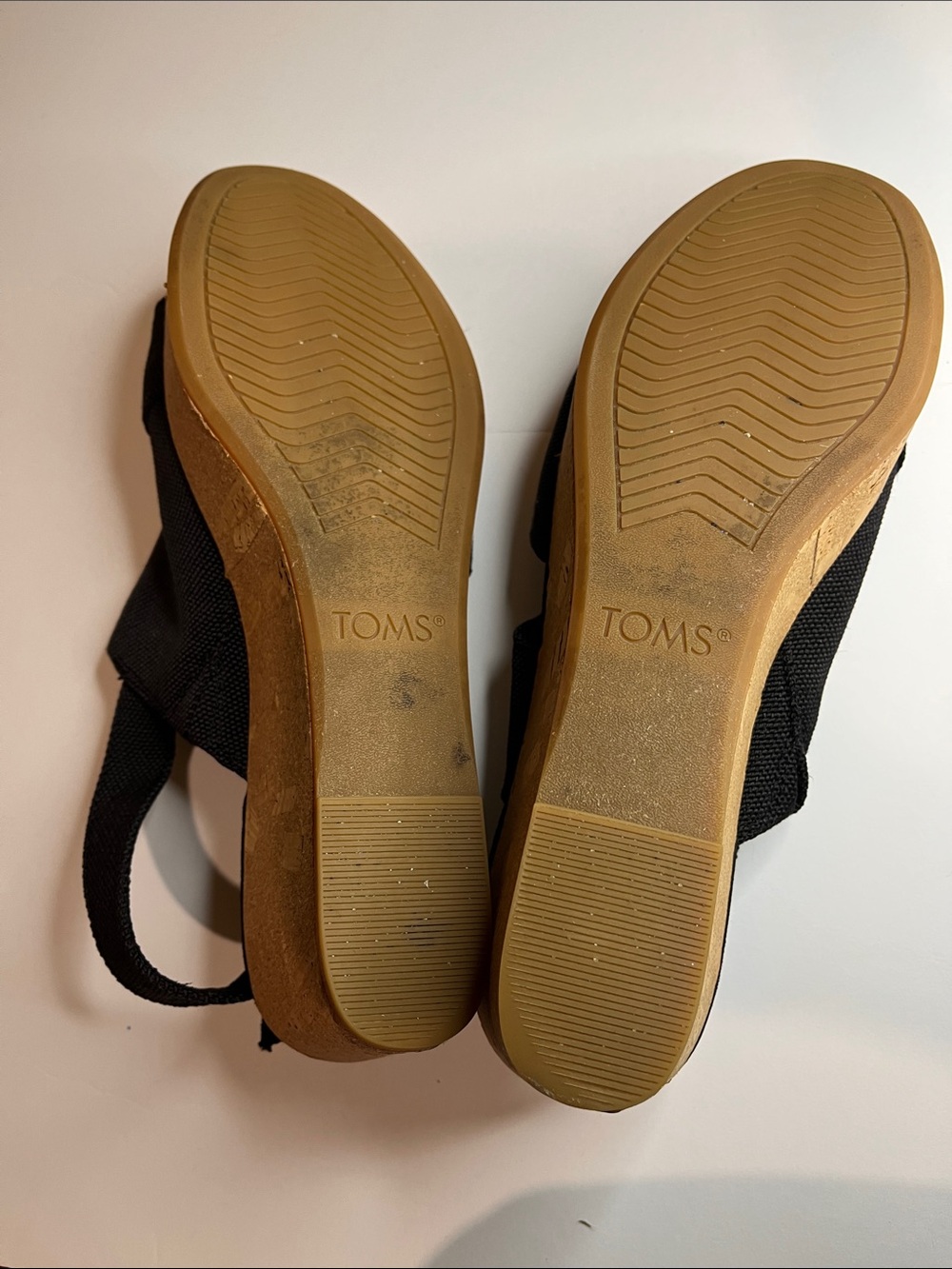TOMS wear good Black Crisscross Stretch Slingback Sandals - Picture 8 of 10